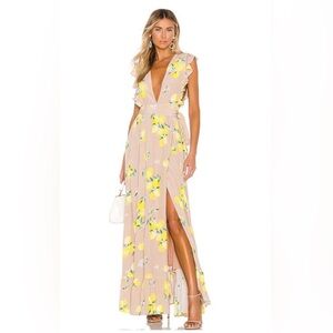 Majorelle lemon maxi dress from revolve